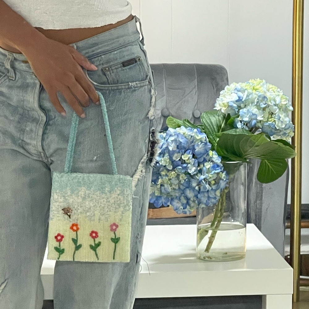 Beaded sequined tiny bag